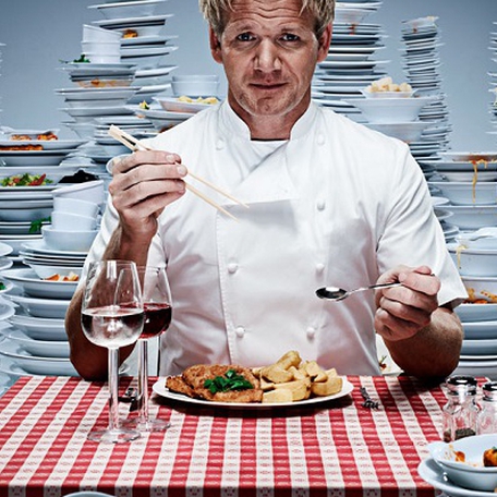 გორდონ რამსი წელიწადში გამოიმუშავებს 38 მილიონ დოლარს. მშობლებს ურჩევიათ თქვენთვის მზარეულობა?