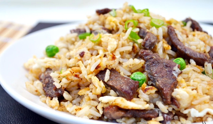 ბრინჯისა და საქონლის ხორცის კომბინაცია გემრიელი სადილისათვის :)